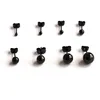 No Fade Allergy Free Titanium Stud Earrings Black Plate Brief Small Balls 316L Stainless Steel Jewelry ► Photo 3/4
