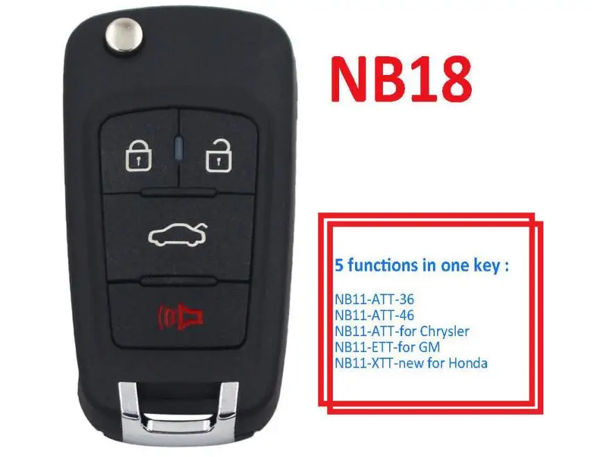 

KEYDIY NB18 Multi-functional Universal Remote key NB-Series for KD900 KD900+