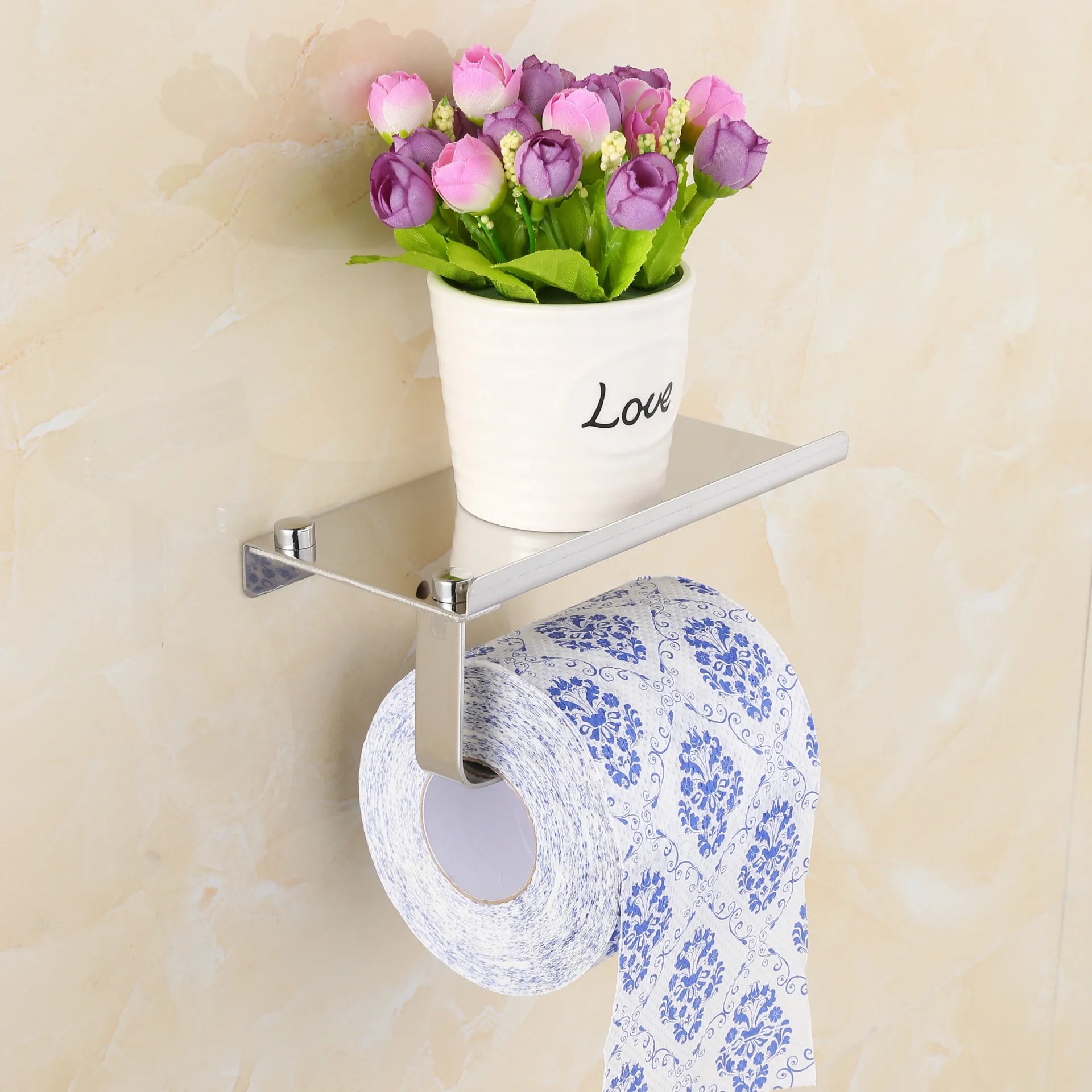 Bathroom Toilet Holder Paper Towel Holder Stainless Steel Paper Hook