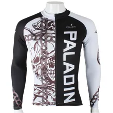 Велосипедная одежда с черепами цепь мужская велосипедная Джерси полиэстеровый велосипедный рубашки 1/2 черная дышащая одежда для велосипеда Размер S-6XL