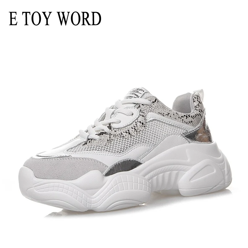 

E TOY WORD Women's Sneakers Height Increasing women shoes 2019 tide shoes Mesh Breathable Training Platform Sports Shoes Women