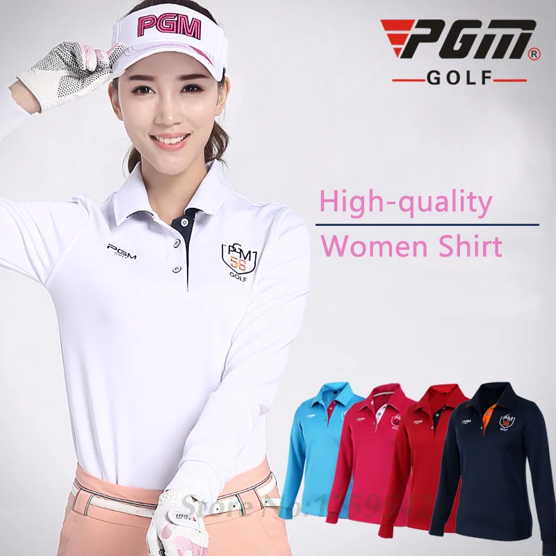 PGM Authentic Spring Golf Apparel Golf Fit Women Polo Shirt Korean Lady