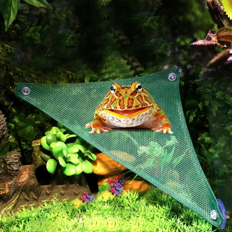 

Pet Hammock Mesh Sleeping Bed Reptile Toy Hanging Seaweed Bed Mat X-Large Cages Rat Small Hermit Crabs Geckos