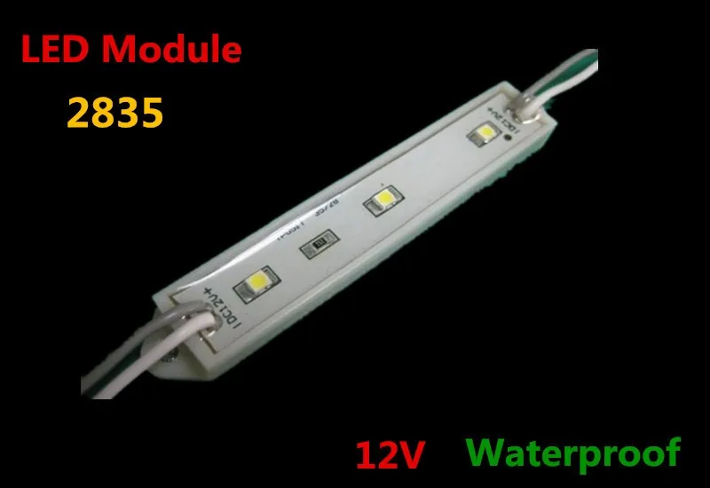 Оптовая продажа 200 шт. водонепроницаемый SMD 2835 Светодиодные модуль светодиодной подсветкой LED модули для знака DC12V 0.24 Вт 3led /шт Бесплатная