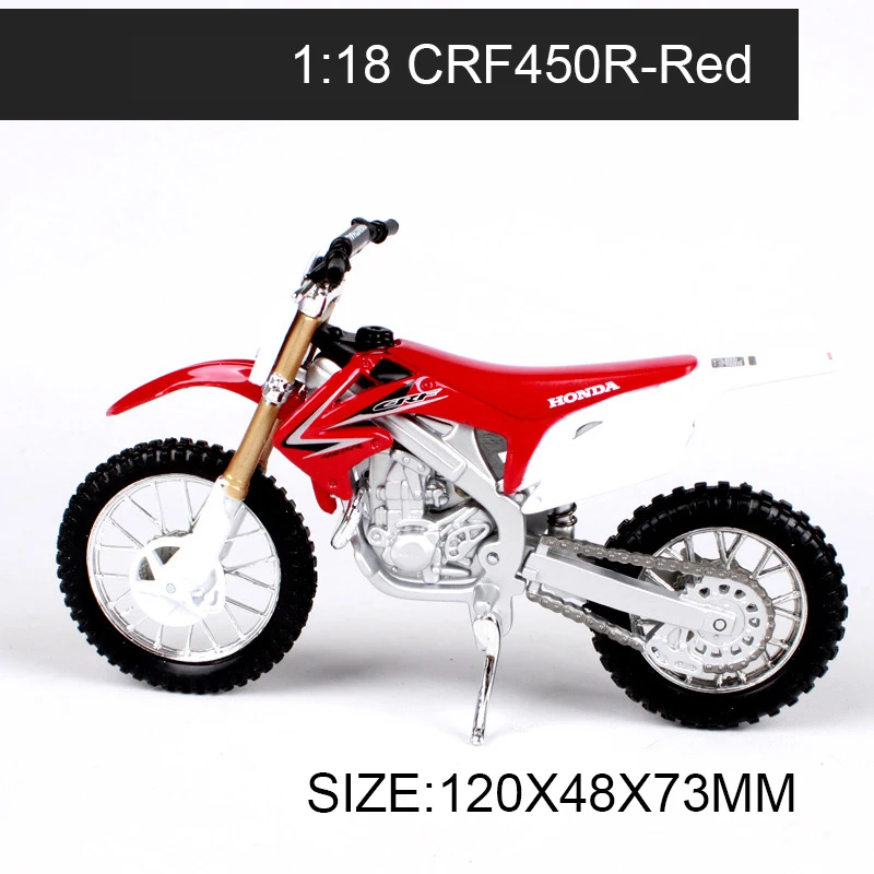 

Maisto 1:18 Motorcycle Models CRF450R CR250R XR400R Off-road Race Model Bike Base Diecast Moto Children Toy For Gift Collection