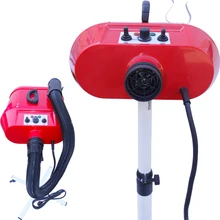 Красный 2800 Вт профессиональный фен для домашних животных настенный держатель стойка вертикальная подставка Большая маленькая собака кошка Уход воздуходувка двойной мотор