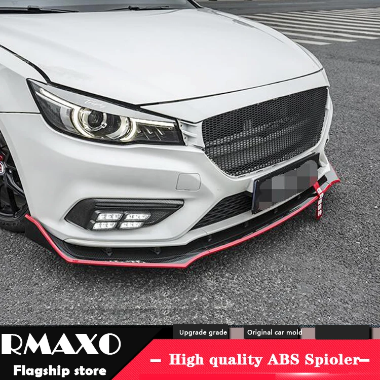

For Morris Garages mg 6 Body kit spoiler 2018-2019 For mg6 ABS Rear lip rear spoiler front Bumper Diffuser Bumpers Protector