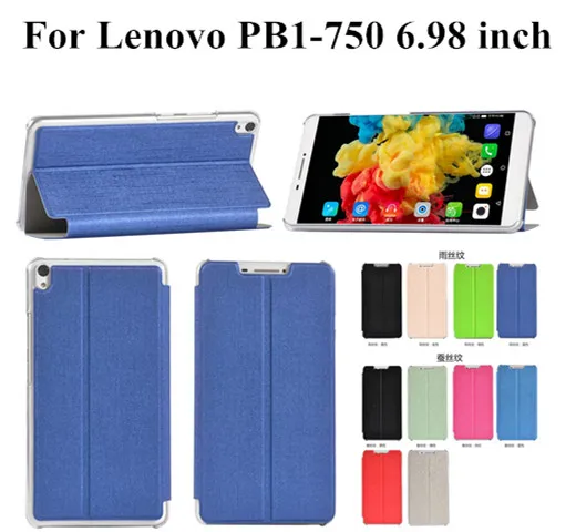 

PB1-750 Soft Cover Protective Skin leather case for Lenovo PHAB 6.98 PB1-750N PB1-750M PB1-750 Tablet Funda Protective Case Skin