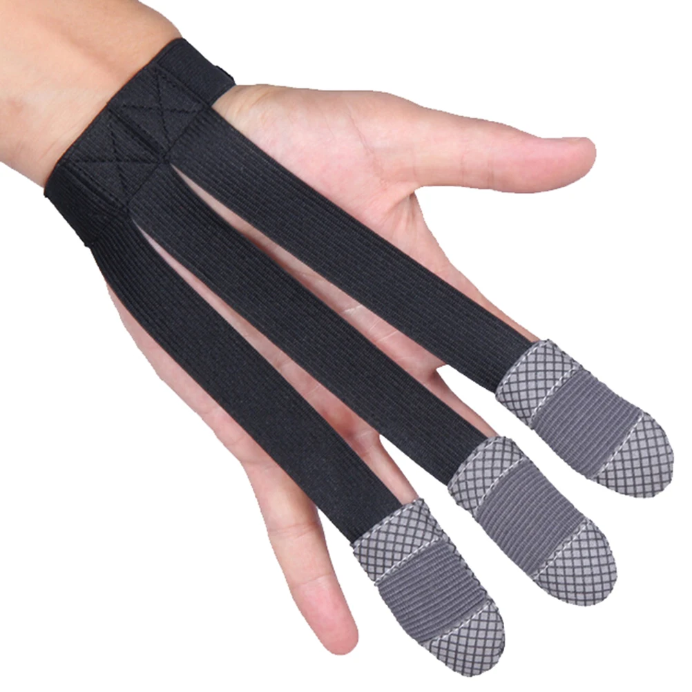 

HOT Sale Archery Gear Three-finger Shooting glove Hunting Protective Driving Gloves Grey finger Outdoor 1Pc