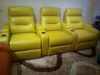 

living room sofa Recliner Sofa, Genuine Leather Recliner Sofa, Cinema Leather Recliner Sofa 1+2+3 seater for home furniture