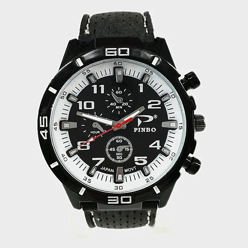 

Men Brand GUOTE Fashion Army Military Wristwatch Sport Watch zegarki meskie Leather Band Casual Quartz Watch relogio eletronico