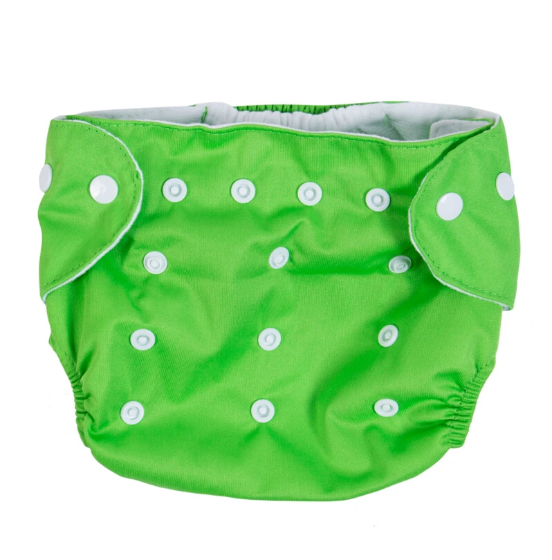 Регулируемый изменение колодки для маленьких мальчиков и девочек многоразовый тканевый подгузник Подгузники детские для девочек - Цвет: Зеленый