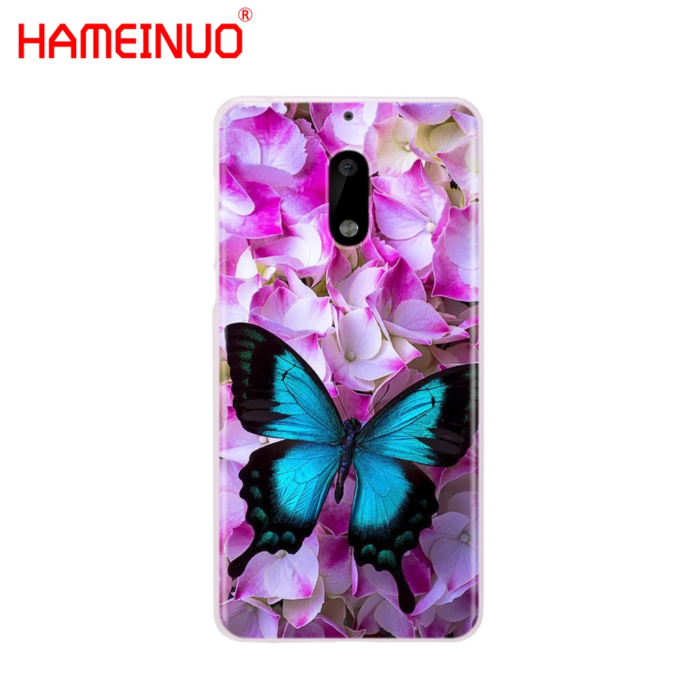 HAMEINUO чехол для телефона с бабочками на белых розах и цветами Nokia 9 8 7 6 5 3 Lumia 630 640 640XL