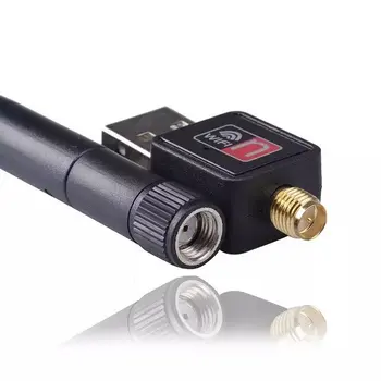 

Mini USB Wifi Adapter 150Mbps 2DB Antenna PC USB Wi-fi Receiver Wireless Network Card 802.11b/n/g High Speed USB Lan Ethernet