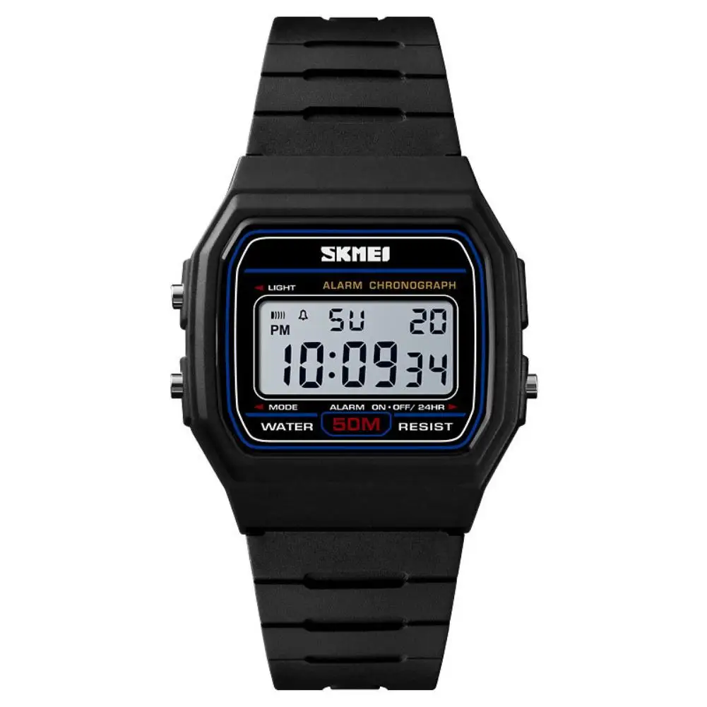 

Fashion Student Luminous Sports Casual Unisex Digital Date Alarm Couple Watch