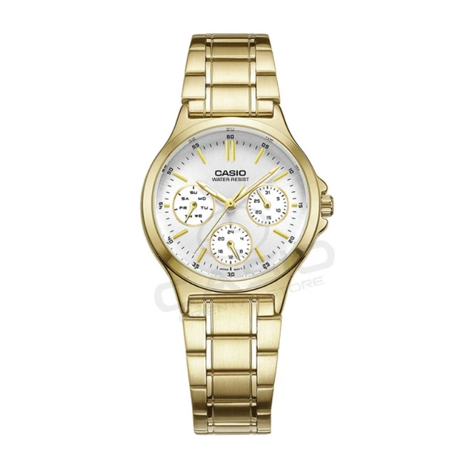 Casio gold waterproof quartz watch ladies watch LTP-V300G Luxury Brand Free Shipping relogio clock