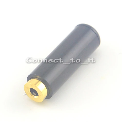 

10 Pieces Black Audio Connector For 4mm Cable 2.5mm 4 pole Female Speaker cable Connector Adapter