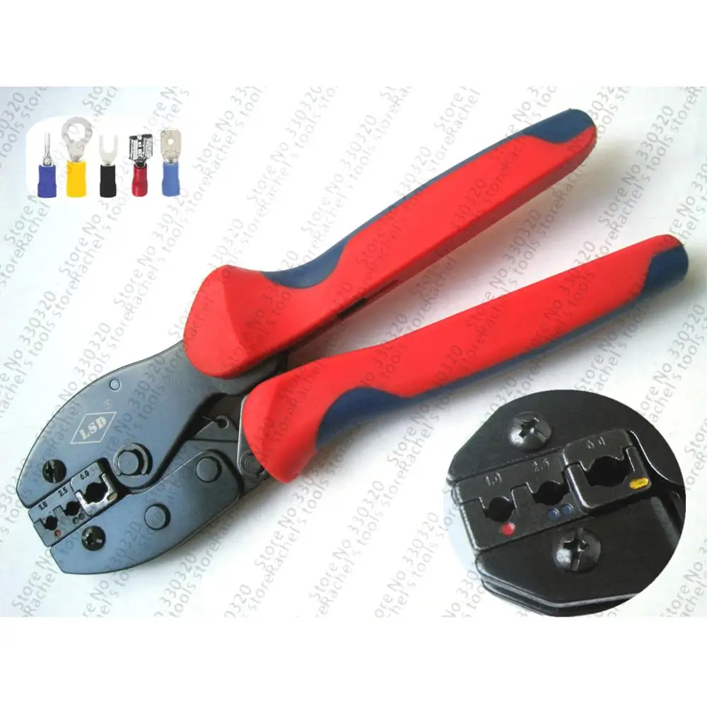 Insulated terminal crimping tool/crimping pliers for pre insulated