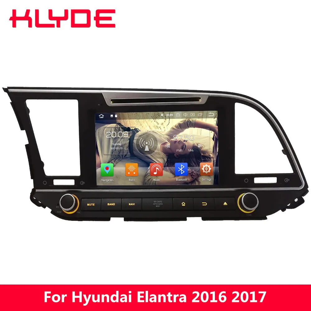

KLYDE 8" 4G WIFI Android 8.0 6.0 Octa Core 4GB RAM 32GB ROM Car DVD Multimedia Player Radio Stereo For Hyundai Elantra 2016 2017