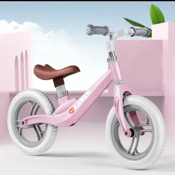 

Children Balance Bike Convenient PU Saddle No Pedal Sliding Bike 2~7 Years Old Inflatable Tire Scooter