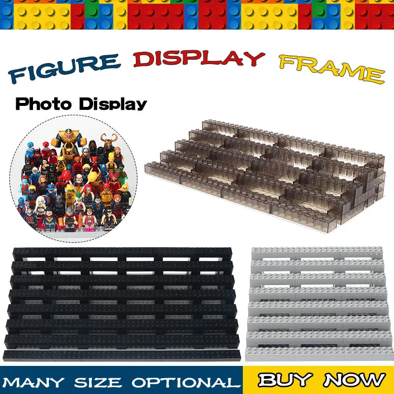 

Exhibition Marvel Super Hero Building Blocks Display Case Around 100Pcs Juguetes