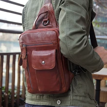 J.M.D Высококачественная сумка из коровьей кожи, модная и простая сумка через плечо, нагрудная сумка для мужчин и подростков 4006B