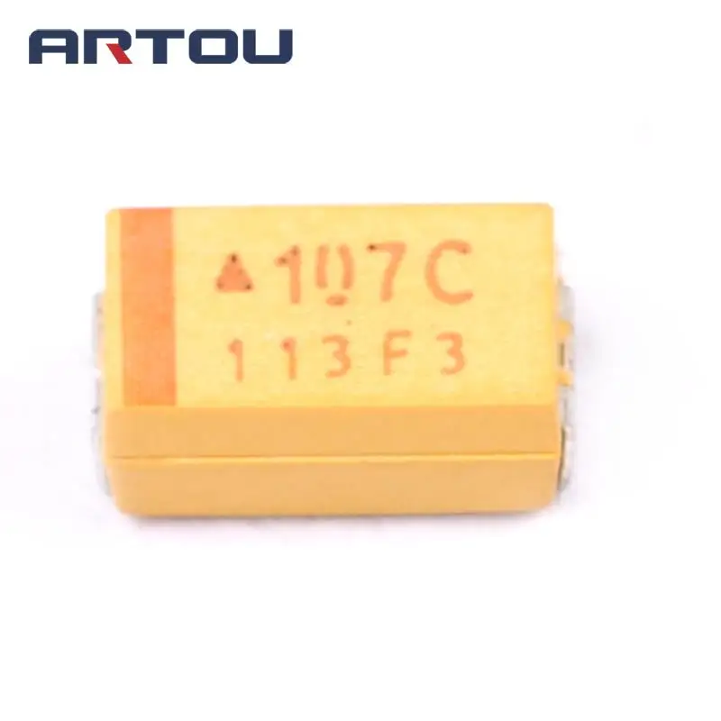 20 шт. SMD 16 в 100 мкФ C 107C танталовый конденсатор размер 6032 | Электронные компоненты и