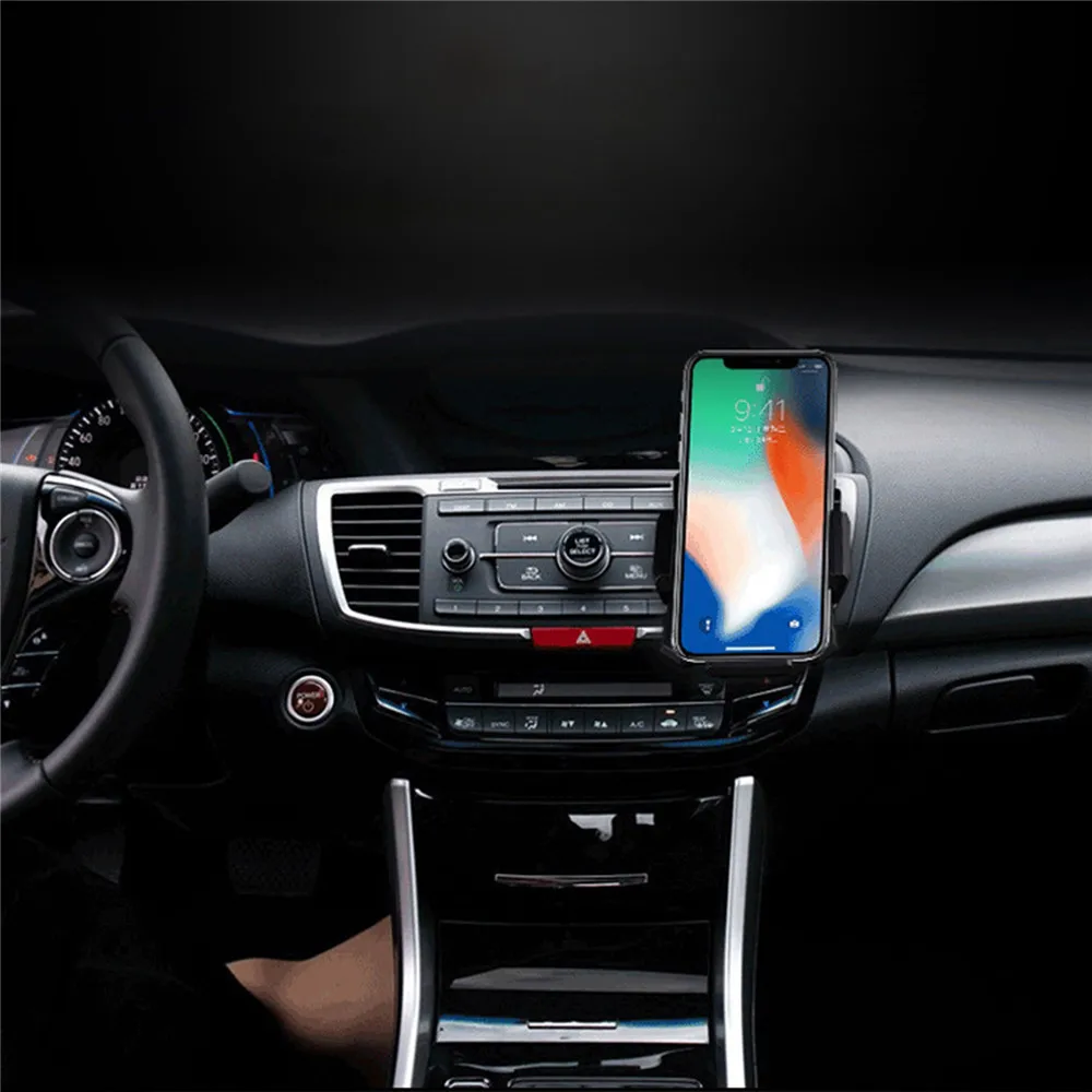 Автоматическое интеллектуальное беспроводное автомобильное зарядное устройство для iphone 8X8 plus Qi автоматическая зарядка и держатель для сотового телефона
