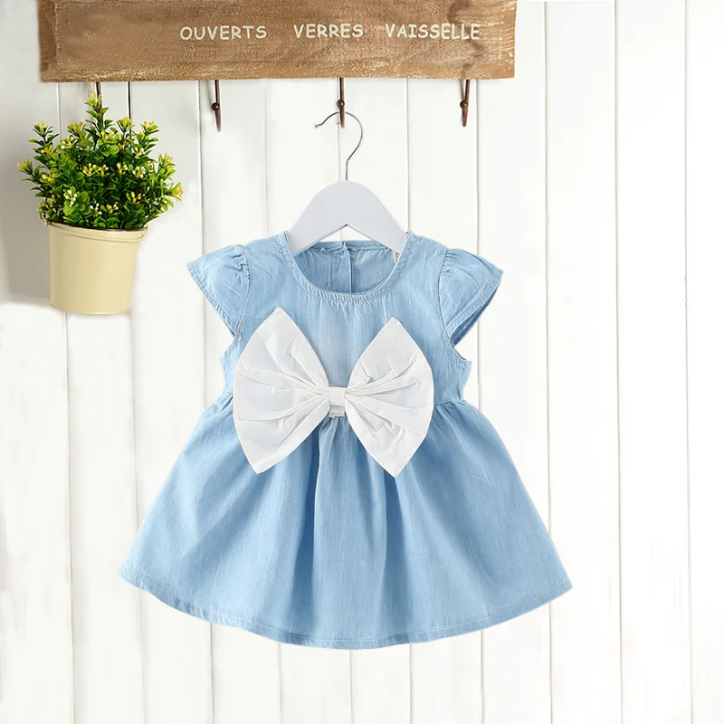 Baby Girl Dress 1 Year Birthday Dress Infant Christening Gowns Baby Dress 0-2 Years Bowknot Princess Wedding Kids Dress