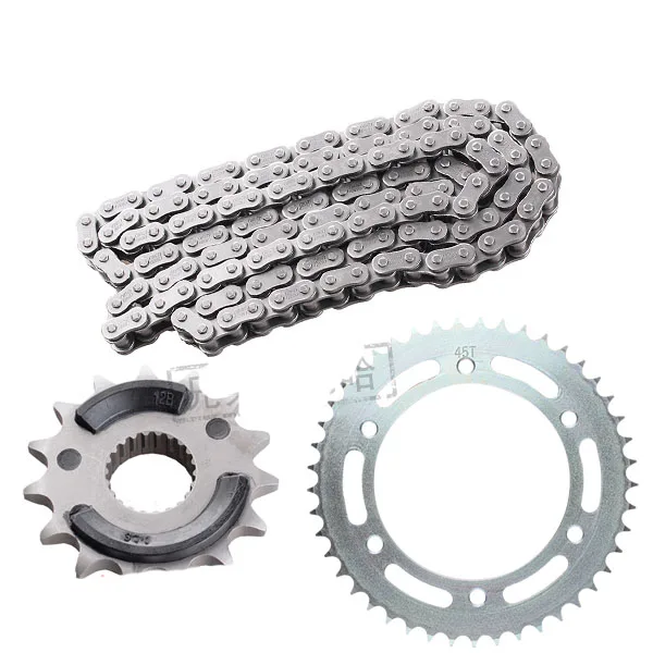 

Fazer YS250 YBR250 JYM250 Motorcycle Roller Chain With Front Rear Sprockets