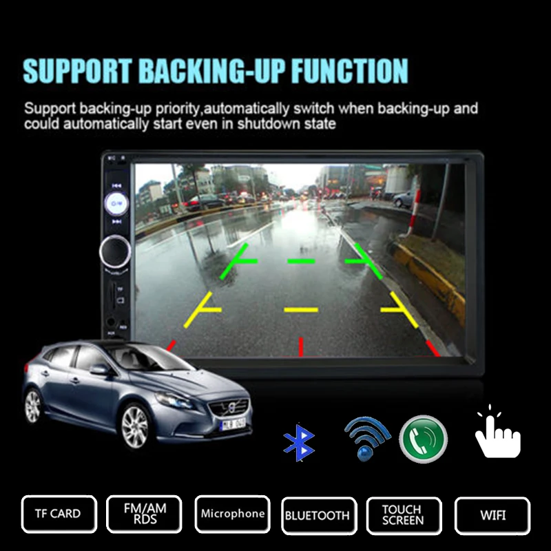 

Premium Car MP5 Automobile Radio DC 12V with TF Card Slot Smart Remote Control MP5 Player