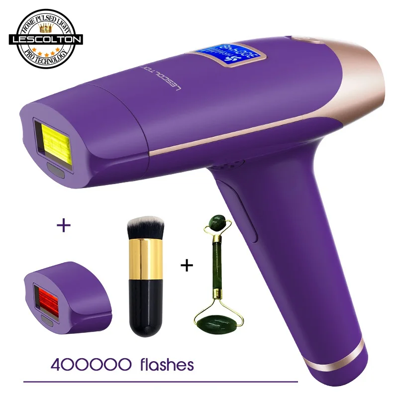 

100% original Lescolton 400000Shots 2in1 IPL depiladora Hair Removal Painless laser Permanent Hair Removal laser Epilator Device
