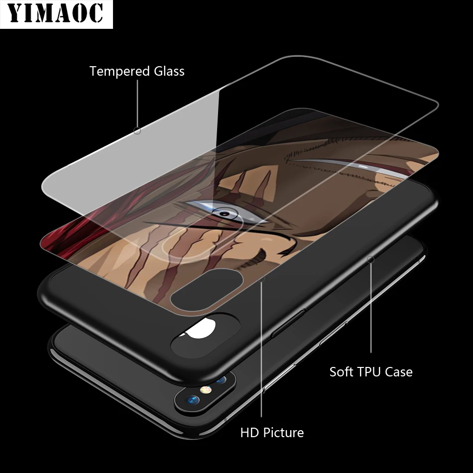 YIMAOC один Шанкс чехол из закаленного стекла для iPhone 11 Pro XS MAX XR X 8 7 6 6S Plus