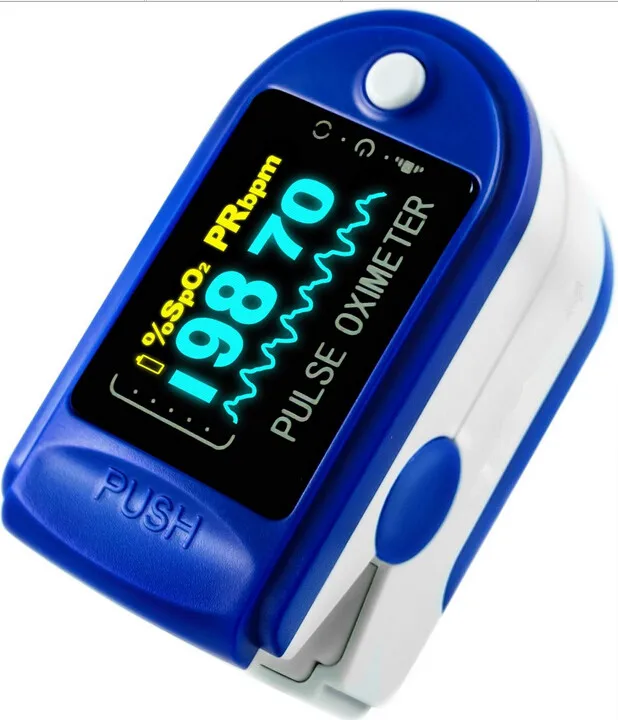

Oximetro CMS50D Finger Pulse Oximeter Blood Oxygen SpO2 Saturation Monitor Pulse Rate Alarm Meter