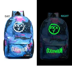 Oxxxymiron stampa рюкзак divertente России, школьная сумка в стиле хип-хоп банда Для женщин Для мужчин рюкзак мешок школьный