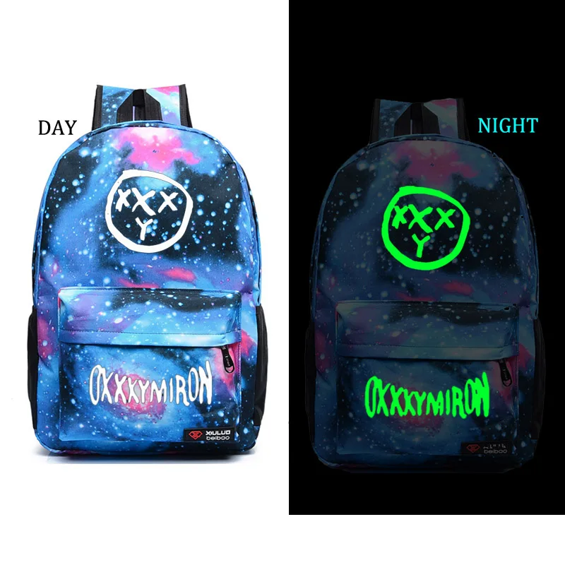 

Oxxxymiron stampa backpack divertente russia rapper school bag hip hop banda Women Men Rucksack Bag Schoolbag