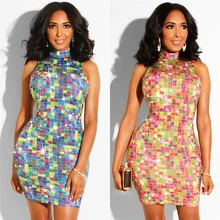 Cheap BAIBAZINAfrica Dress Sexy Europe and the United States Hot Diamond Color Slim Zipper Bag Hip Night Shop Skirt Cheap BAIBAZINAfrica Dress Sexy Europe and the United States Hot Diamond Color Slim Zipper Bag Hip Night Shop Skirt