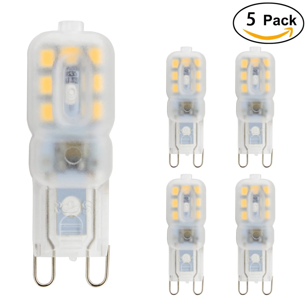 G9 Bi Pin Base Canbus LED Light Bulbs 3W 20W Halogen Equivalent 220LM