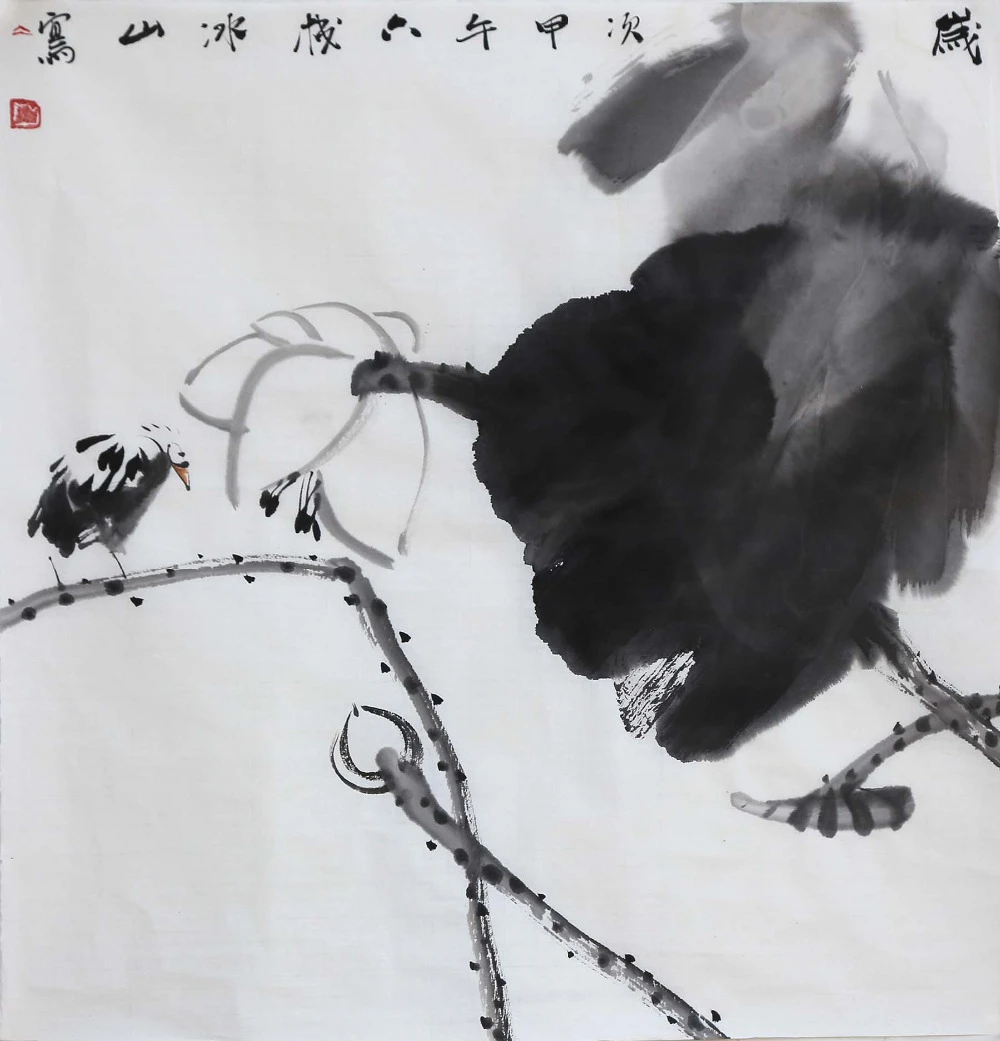 100 Handpainted Original Famous Artist Decorative Chinese Painting Gift Collection Family Home Decor Painting Lotus Flowers Bird Decorative Painting Folk Art Paintings Winterdecorative Abstract Painting Aliexpress