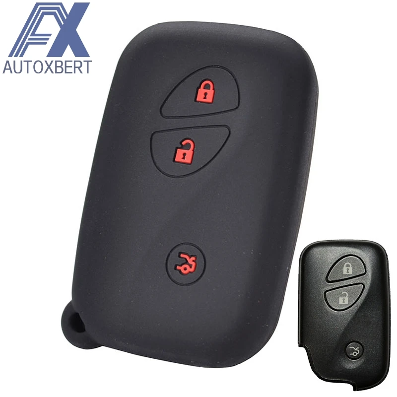 

AX 3 Button For Lexus IS IS250 GS300 IS220 LS460 RX350 RX450h CT200h Silicone Remote Key Case Fob Shell Cover Jacket Sleeve