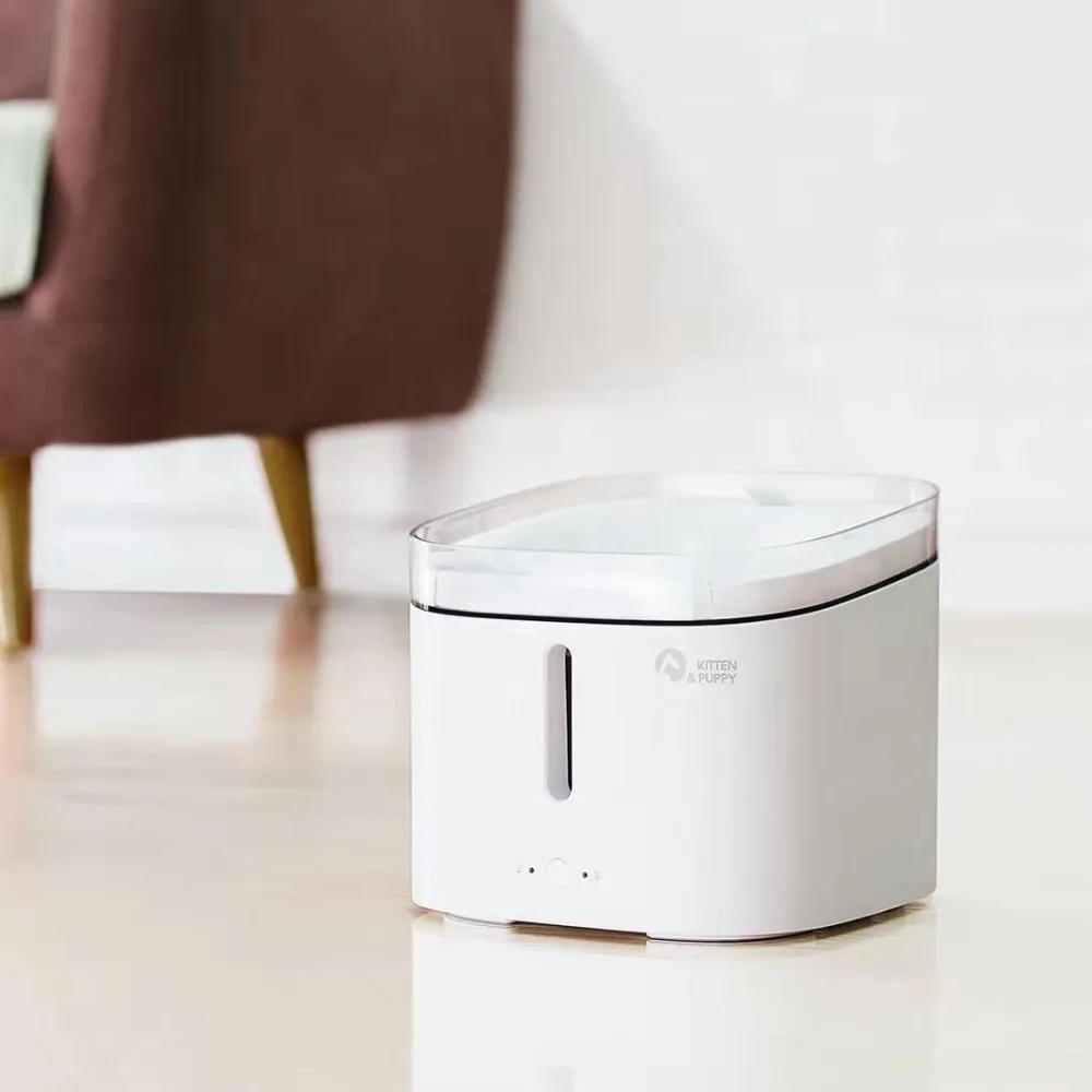 Xiaomi котенок Щенок Pet диспенсер для воды кошка живой фонтан Электрический ПЭТ