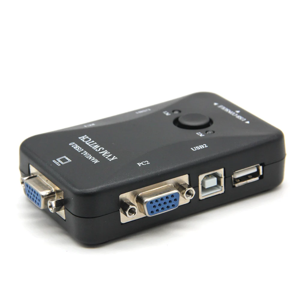 

USB KVM Switch Switcher 2 Port VGA SVGA Switch Box USB 2.0 Mouse Keyboard 1920*1440 Switch box