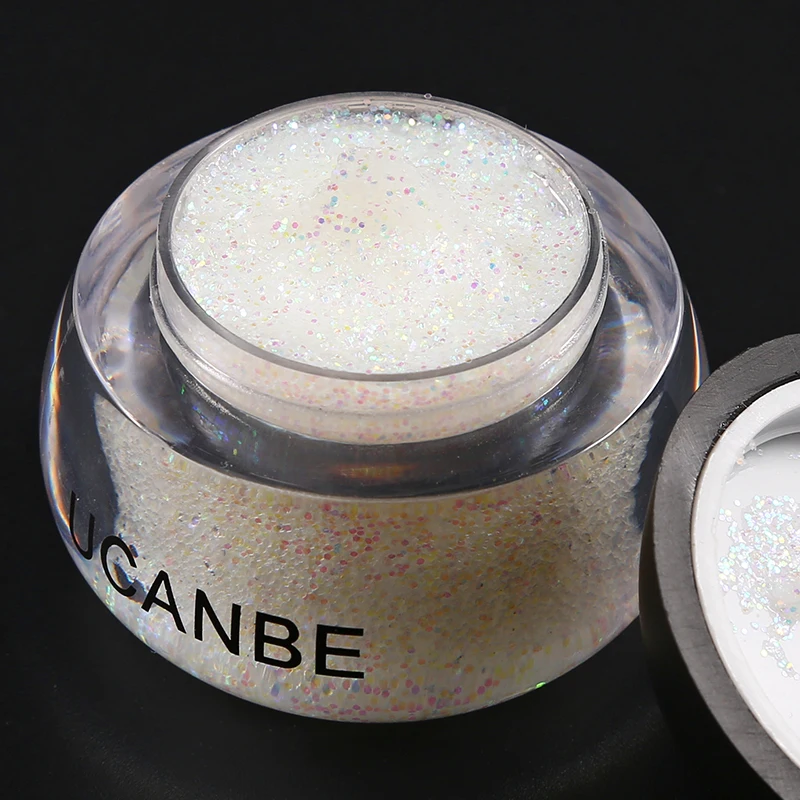 UCANBE Brand Polarized Highlighter Gel Eyeshadow Face Body Glitter Paste Cream Makeup Dimond Shine Hair Paint Cosmetic for Party