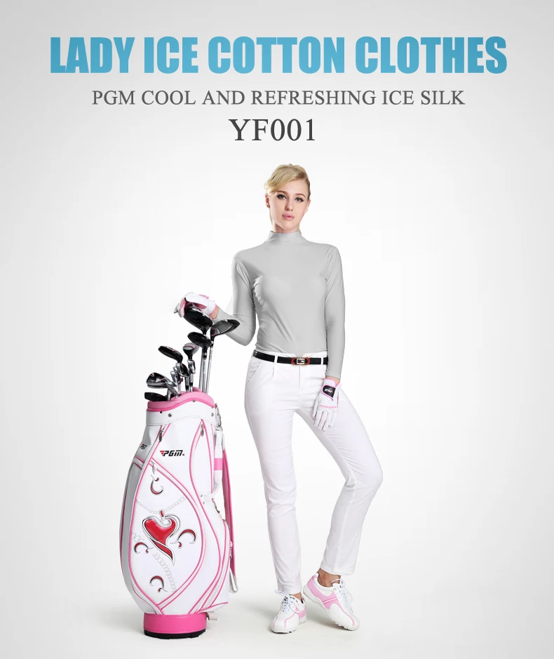 PGM солнцезащитный козырек для гольфа UV женские ледяные футболки летняя уличная спортивная одежда первоклассная рубашка нижнее белье одежда с длинным рукавом Одежда для гольфа