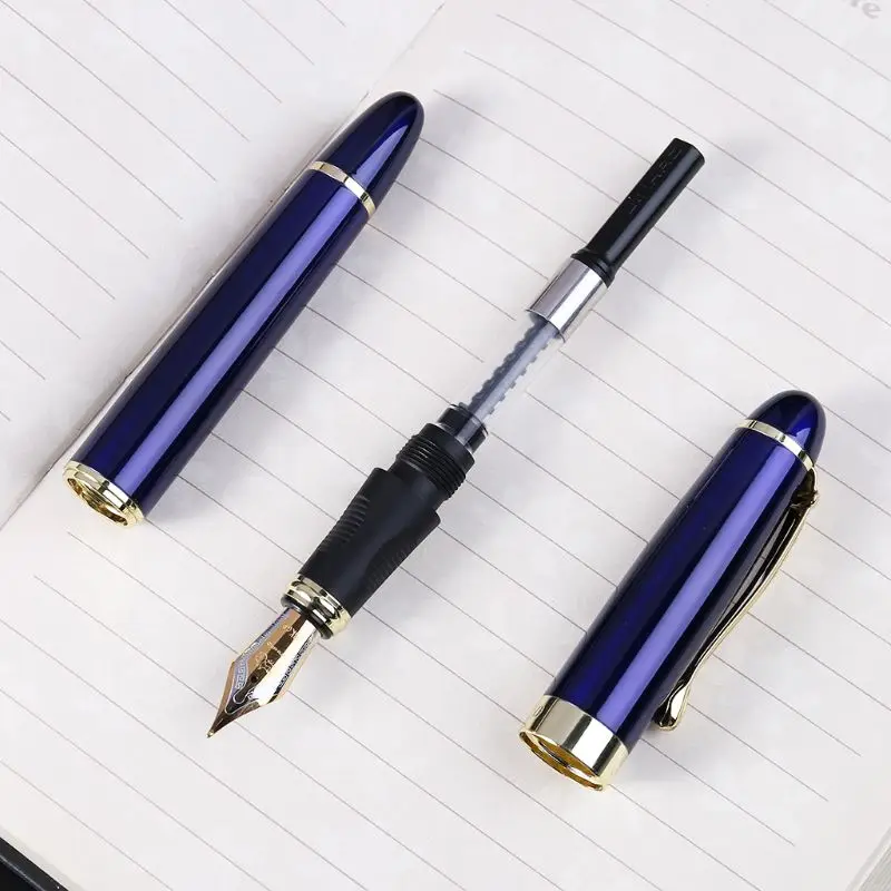 Jinhao X450 класса люкс Для Мужчин's перьевая ручка Бизнес студент 0,5 мм дополнительный тонкий наконечник прозрачный каллиграфии стенной шкаф для офиса письменные приборы