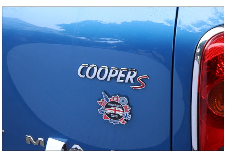 Автомобильный Стайлинг для мини всех серий 3D металлический мини Cooper S Задняя эмблема значок автомобиля Наклейка для MINI Cooper F54 F55 F56 F60 R55 R56 R60
