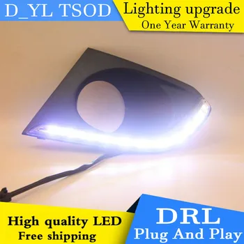 

Car styling For Chevrolet Cool 14-17 LED DRL For led fog lamps daytime running High brightness guide LED DRL light Automobile