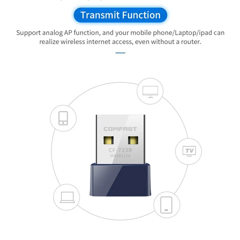 Comfast CF-723B USB Wifi Bluetooth адаптер 150 Мбит/с мини wifi адаптер wifi антенный передатчик ПК Wi-Fi LAN Сетевая карта приемник