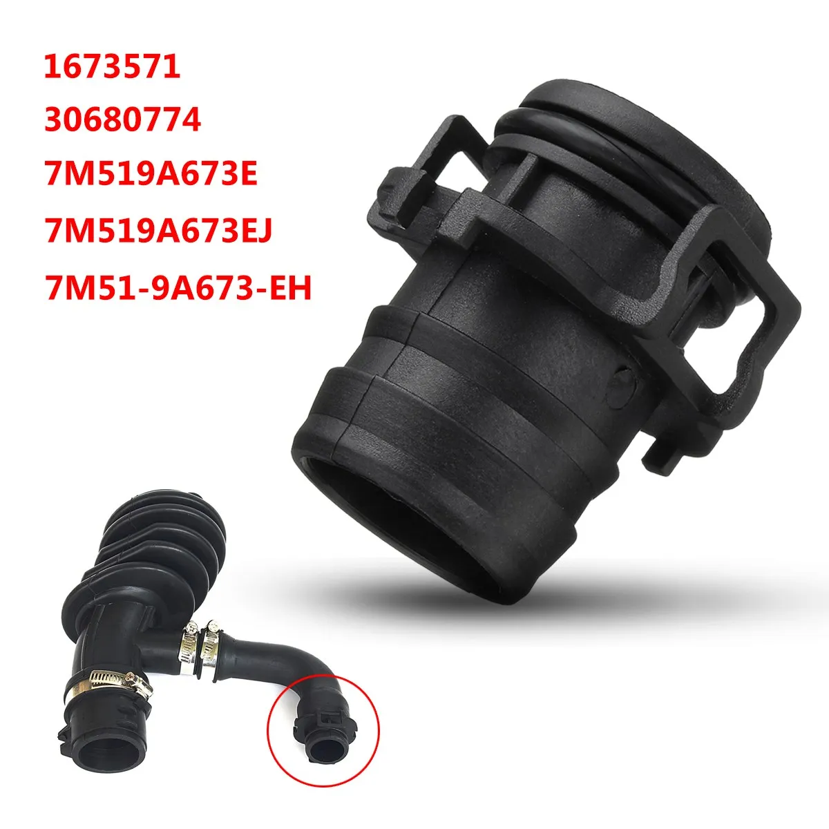 

Air Filter Flow Intake Hose Pipe Clip 1673571 7M519A673EJ 7M51-9A673-EH 7M519A673E for Ford /Focus /C-Max 2003-2007