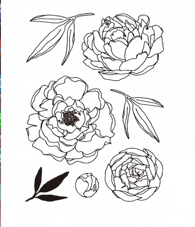

FLOWERTransparent Clear Silicone Stamp/Seal for DIY scrapbooking/photo album Decorative clear stamp A1079